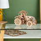 EWA 3D Mechanical Wooden Model - DIY Tractor with Start-Stop System, Inline-Six Engine & More - 3D Wooden Puzzle for 15 yrs Above & Adults - Eco Wood Art, 596 Piece