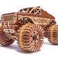 Wood Trick Monster Pickup Truck Car 3D Wooden Puzzles for Adults - Rides up to 18 feet - 8.3x6.3 in - Model Truck Kit to Build for Adults