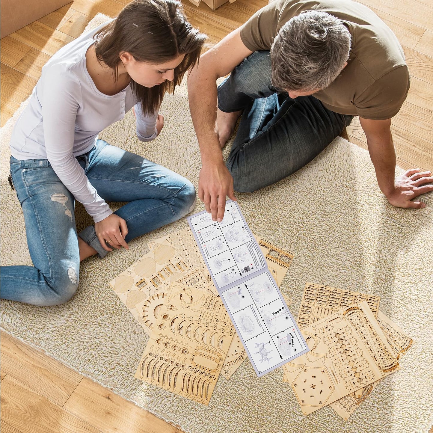 3D Puzzles for Adults, Wooden 3D Puzzle Model Lotus Pavilion Music Box Toys Building Kits, DIY Wood Crafts Cool Toy Hobbies for Men Women, Creative Assembly Gifts