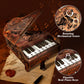 3D Wooden Puzzles for Adults, 236pcs Playable Piano Model Kit 1:20 Scale Building Puzzles Wooden Music Box, Mechanical 3D Puzzles Musical Instrument, Creative Finger Piano Desk Decor Unique Gift