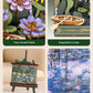 Wowood 3D Wooden Puzzles for Adults - Monet Water Lily DIY Model Building Kits with LED Light - Home Decor, Wall Art & Unique Creative Gifts for Art Lovers