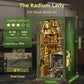 CCCDF Book Nook Kit - 3D Wooden Puzzles for Adults, DIY Scene Miniature Kit, Tiny House Booknook Craft Bookshelf Decor Mini Scale Model, Gifts for Puzzle Lovers (The Radium Lady)