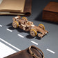 UGEARS Wooden 3D Puzzle Compact Racer Model Kit Craft for Adults Easy DIY Miniature Wooden Model 90 Pcs