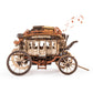 ROBOTIME Stagecoach Wooden Music Box Puzzle AMKA1, Valentines Day Gift 3D Wooden Puzzles for Adults, Mechanical 3D Model to Build, Birthday Anniversary Day Gift Hobby STEM Kits