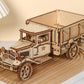 Hallisun 3D Wooden Truck Puzzle, 3D Wooden Puzzle for Adults, DIY Assembly Mechanical Truck Building Kit, Handicraft Wood Car Craft, Birthday for Hobbyist Collectors Family Women Men Age 14+, 246 pcs