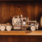 Wood Trick Big Rig Truck Car 3D Wooden Puzzles for Adults to Build - Rides up to 6ft - 14x6″ - Realistic Semi Truck - Wooden Models Engineering DIY Project Mechanical Wood 3D Puzzles Kits