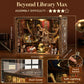 CCCDF DIY Book Nook Kit, Miniature Dollhouse Booknook Kit, 3D Wooden Puzzle Bookend Bookshelf Insert Decor with LED Light for Teens and Adults (Beyond Library Max)