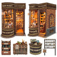 BookTop DIY Miniature Magic Series Booknook Kit, Dollhouse Tiny House Model Build Bookshelf Decor,with LED Light and Dust Cover，for Adults and Teens，Gifts for Family, Friends（Magic Shop）