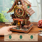 ROKR 3D Wooden Puzzles for Adults, Cuckoo Clock Model Kit, Room Home Decor DIY Watch Making Kit Functional Mechanical Building Toys, Hobbies Birthday Christmas Day Gifts for Men Women 14+