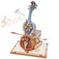 ROKR 3D Puzzles for Adults, Wooden Music Boxes-Cello, Model Kits for Adults, DIY Building Sets, Birthday Gifts Hobbies for Women Men