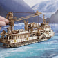 UGEARS 3D Puzzles Research Vessel - DIY Model Ship 3D Idea - Unique and Creative Wooden Mechanical Models - Self Assembly Woodcraft Construction Kits