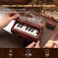 FUNPOLA 3D Wood Puzzle Piano Kit, Playable Wooden Keyboard Model with LED Lights, Interactive Craft Kit & Digital Piano Puzzle for Adults and Kids（with LED