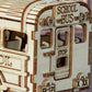 Foyucool 3D Wooden Puzzle for Adults, DIY Creative School Bus Design Model Kit, Creative Assembly Model Building Kits to Build for Adults, DIY Assembly Puzzle for Christmas Day
