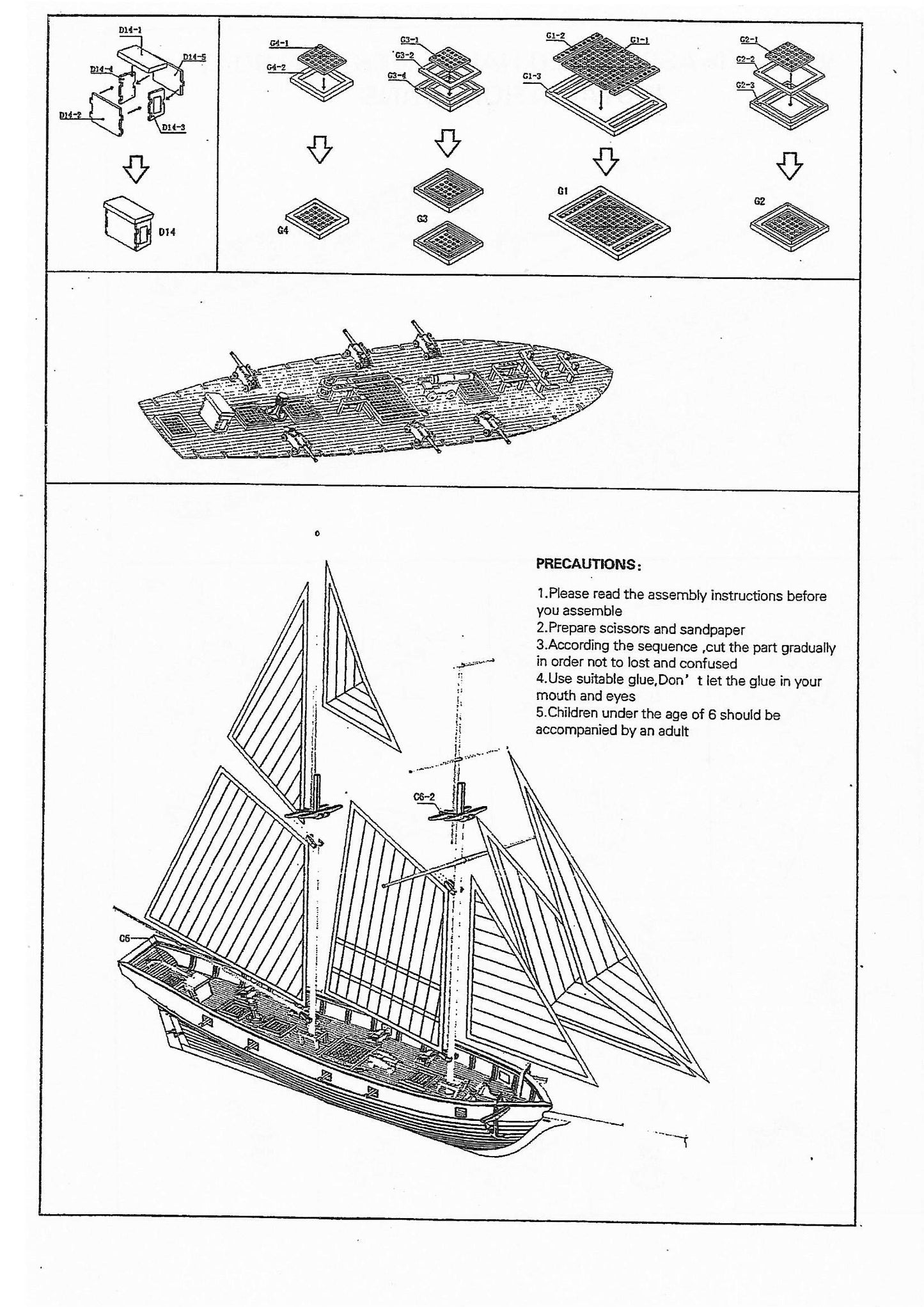 Gigicloud DIY Hobby Wooden Ship, 1/100 Scale Ship Model Building Kits Sailboat Home Decoration Science Equipmen Assembly Model Boat Kits Sailing Boat Kit Decor for Collections Handmade Crafts