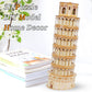 3D Puzzles for Adults & Kids, Exquisite Leaning Tower of Pisa City Large Architecture Building Model Kit, 3D Jigsaw Craft Kits STEM Educational Toys Birthday for Boys Girls Ages 10+ Home Decor, 70 PCS