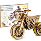 WOODEN.CITY Motocross 3D Puzzle for Adults - Hobby Kit to Build Your Own Wooden Bike - 3D Model Motorcycle Kit - Wood Model Kit