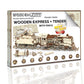 WOODEN.CITY Wooden Express + Tender with Rails 3D Wooden Puzzles for Adults – Build Your Own Train Set with Rubber‑Band Motor – Self‑Assembly Model, DIY Gift for Adults and Teens