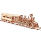 Wood Trick Wooden Toy Train Set with Railway - 34x7″ - Locomotive Train Toy Mechanical Model Kit - 3D Wooden Puzzles for Adults to Build - Engineering DIY Models for Adults to Build