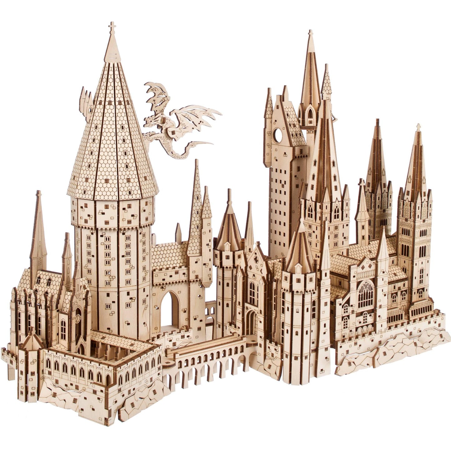 Ugears Harry Potter Hogwarts Castle 3D Wooden Puzzles for Adults - Harry Potter Castle Wooden Model Kits for Adults to Build, Mechanical Wood Puzzles Adult Building Sets, Hobby Kit, 3D Puzzle