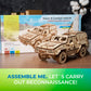 UGEARS Battlefield Dozor B Combat Vehicle - Armored Army Truck 3D Wooden Puzzle for Adults - Military Vehicle Model Kit - 3D Puzzle to Build