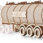 DIY Wooden 3D Mechanical Model - Set Road King - Spring-Powered Mechanism - No Glue Needed - Top-Grade Plywood (Tank Semitrailer)