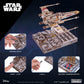 UGEARS Star Wars ™ Luke Skywalker’s X-Wing Starfighter ™ 3D Wooden Puzzles for Adults – Mechanical Wood Model Kits, Star Wars Model Kit, DIY 3D Puzzle, Hobby for Adults, Brain Teaser