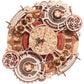 ROBOTIME 3D Wooden Puzzles for Adults, Models for Adults to Build Wooden Steampunk Clock Kit, DIY Mechanical Wall Quartz Aesthetic Room Decor Unique Gift