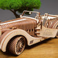 UGEARS VM-01 Roadster Vehicle – 3D Wooden car DYI – Fun Projects for Adults– 3D Mechanical Working Model Idea – Plywood Material with Transmission Integrated – Great Gift for Car Lovers