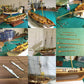 GAWEGM Wooden Ship Model Building Kits for Adults - 1/96 Scale Harvey 1847 Model Ships Assembled with Metal Accessory, for Collection, Teaching Exhibition, Ship Model Hobby, Assemble Expert