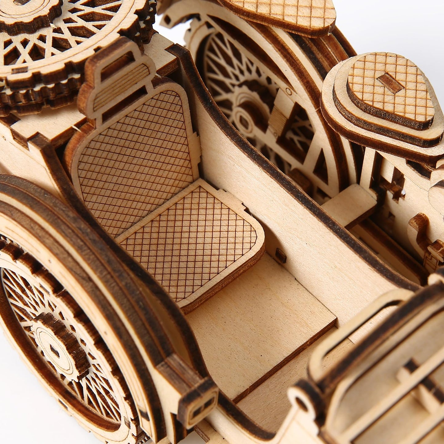 Foyucool 3D Wooden Puzzles for Adults, DIY Puzzle Model Kits, 181 Pieces Wooden Models for Adults to Build, Home Décor Perfect Birthday Christmas Souvenir Gift, Tricycle