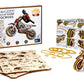 WOODEN.CITY Motocross 3D Puzzle for Adults - Hobby Kit to Build Your Own Wooden Bike - 3D Model Motorcycle Kit - Wood Model Kit