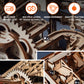 MIEBELY 3D Wooden Puzzles for Adults, 235 Pieces 3D Puzzle DIY Wood Marble Run Model Kits, Electrical Mechanical Gear W/Motor Building Kit, 3D Puzzle Creative Home Decor & Gift for Men/Women