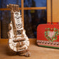 UGears Mechanical Models 3-D Wooden Puzzle - Mechanical Hurdy-Gurdy Musical Instrument