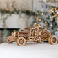Wood Trick Mad Buggy Car 3D Wooden Puzzle for Adults and Kids to Build - Rides up to 25 feet - Detailed and Sturdy Design - Engineering DIY Wooden Model Car Kit to Build