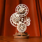 Ugears Steampunk Clock 3D Wooden Puzzle - Mechanical Wooden Clock - Adult Model Kits for Christmas and New Year - Magnificent Home Decoration