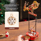 ROKR 3D Wooden Puzzle Santa on Sleigh Gravity Swing Series Wooden Model Kits DIY Dynamic Balance Christmas Decor,Mechanical Model Building Kit, for Teens and Adults