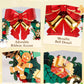 ROBOTIME Christmas Wreath with Red Bow, Pine Cones, Berries & Bells 3D Wooden Puzzles for Adults Creative Gifts for Holiday Window Fireplace Door Decorations