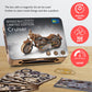 WOODEN.CITY Cruiser V‑Twin LE Mechanical Motorcycle Model Kit, 3D Puzzles for Adults – Motorcycle Puzzle for Adults and Teens; Build a Wooden Bike and Enjoy a Unique Gift