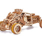 Wood Trick Mad Buggy Car 3D Wooden Puzzle for Adults and Kids to Build - Rides up to 25 feet - Detailed and Sturdy Design - Engineering DIY Wooden Model Car Kit to Build
