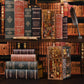 CCCDF Book Nook Kits for Adults, DIY Book Nook Kit Miniature House Dollhouse Kit, 3D Wooden Puzzle Booknook Bookend Bookshelf Decor Model Build with Dust Cover (Abbey Library)