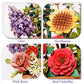 Wowood 3D Wooden Flower Puzzle for Adults-Wooden Bloom Box, DIY Craft Model Kit Building Set, Botanical Decor Creative Gift for Lovers Nature Enthusiasts (658PCS)