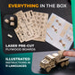 UGEARS Military Truck 3D Puzzle - Wooden Model Kit for Adults to Build - Mechanical Model Truck Car Making Kit - 3D Jigsaw Puzzle Wood Off-Road Car - DIY Brain Teaser Puzzle Construction Set