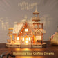 KWASVLYA Vintage Villa 3D Wooden Puzzle,Building Kits for Adults and Teens,Educational Brain Teaser Assembly Model with LED Lights,Skill Building and Creative Fun