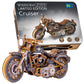 WOODEN.CITY Cruiser V‑Twin LE Mechanical Motorcycle Model Kit, 3D Puzzles for Adults – Motorcycle Puzzle for Adults and Teens; Build a Wooden Bike and Enjoy a Unique Gift