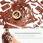 FUNPOLA LED 3D Wood Puzzle Clock Tower, 3D Building Model, DIY 3D Clock Kit (LED-WTC02)