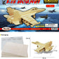 Puzzled F-18 Hornet 3D Puzzle Airplane Model Wood Building Kit - 3D Model Airplane Building Kit for Kids and Adults, Fun Educational Model Plane Kit to Paint and Build Craft 3D Model Kit - 47 Pieces
