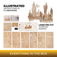 Ugears Harry Potter Hogwarts Castle 3D Wooden Puzzles for Adults - Harry Potter Castle Wooden Model Kits for Adults to Build, Mechanical Wood Puzzles Adult Building Sets, Hobby Kit, 3D Puzzle