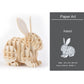 3D Ornaments Wooden Puzzle Animal Assembly Kits DIY Table Decoration Safe and Non-Toxic Easy Punch Out Gift Children Puzzle