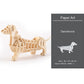 3D Ornaments Wooden Puzzle Animal Assembly Kits DIY Table Decoration Safe and Non-Toxic Easy Punch Out Gift Children Puzzle