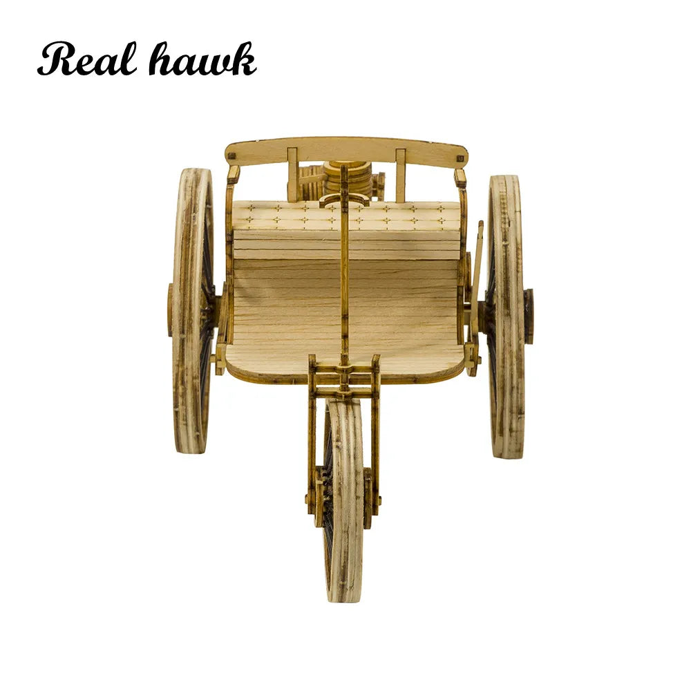 Wooden Toys Building DIY Craft Wood Furnishing Christmas Gift Present Static Model Kit Car Vintage II